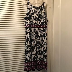 Apt 9 Purple & Black Dress